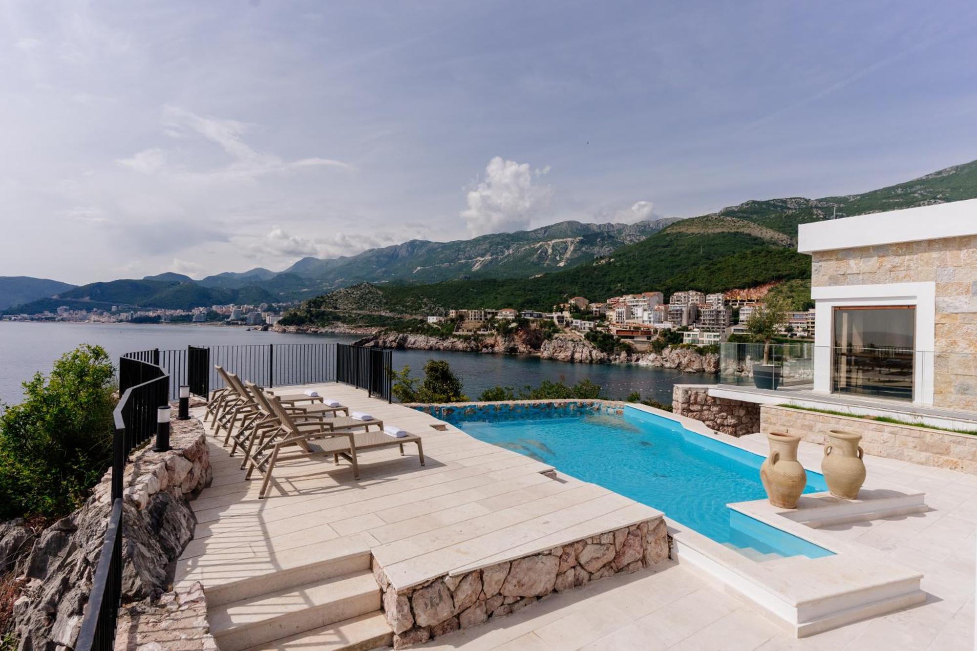 Blanche Cliff Apartments Sveti Stefan Eksteriør bilde
