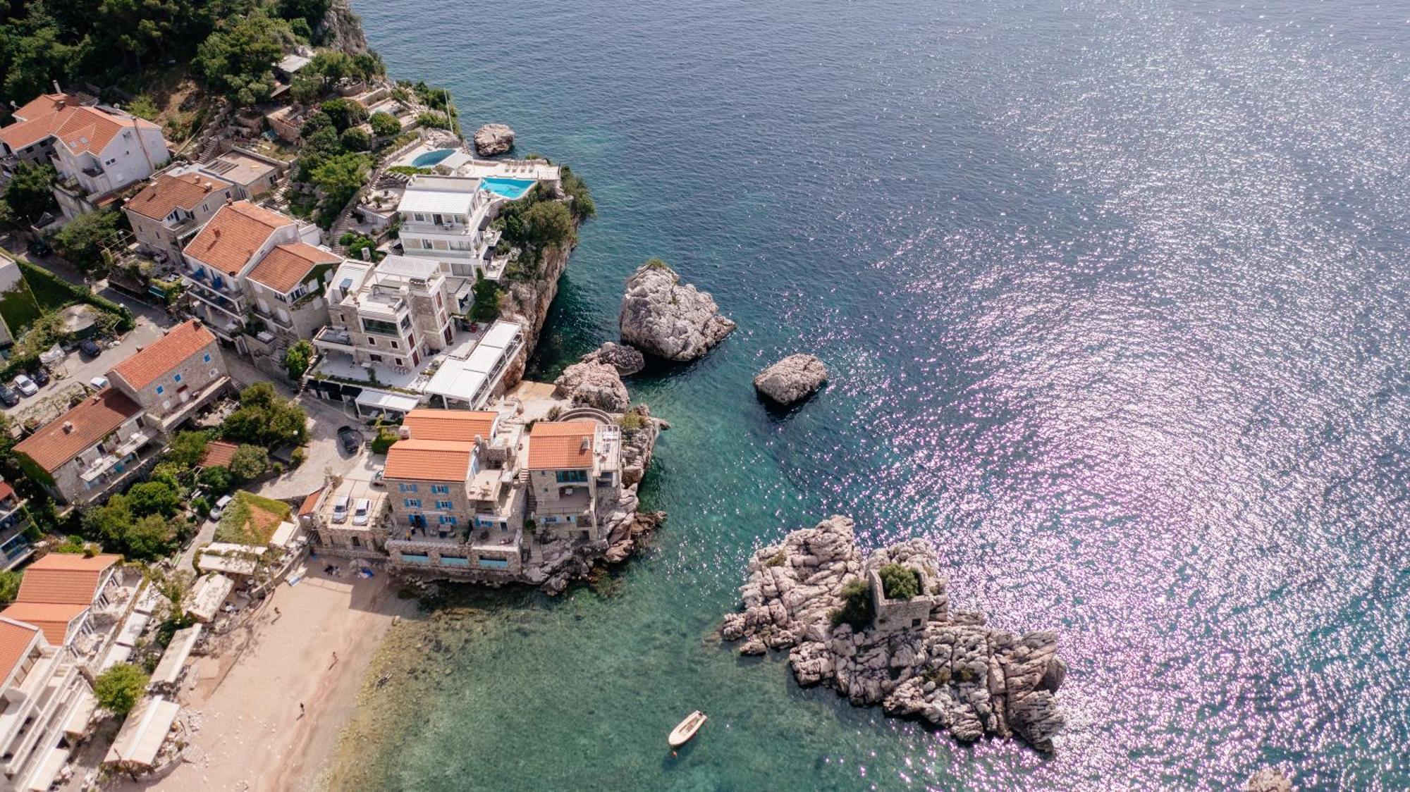 Blanche Cliff Apartments Sveti Stefan Eksteriør bilde
