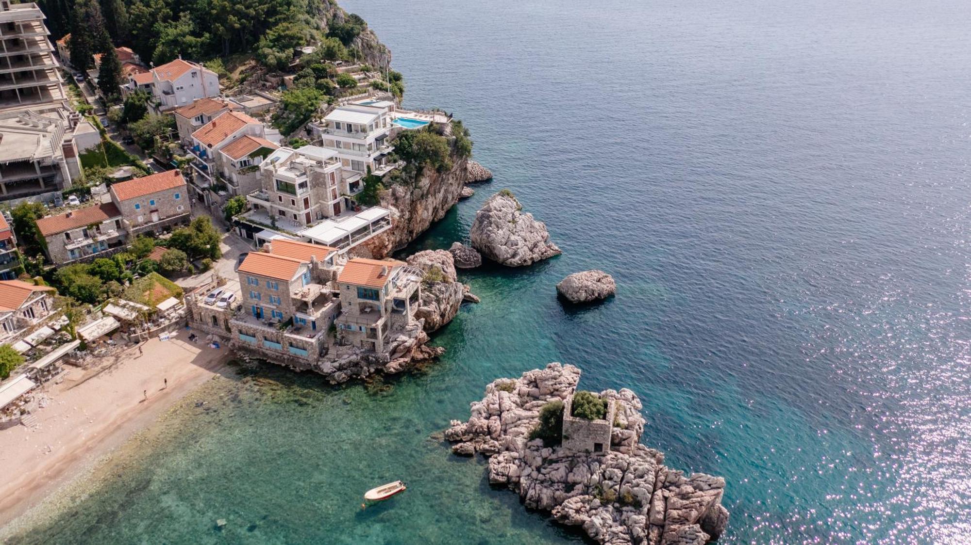 Blanche Cliff Apartments Sveti Stefan Eksteriør bilde