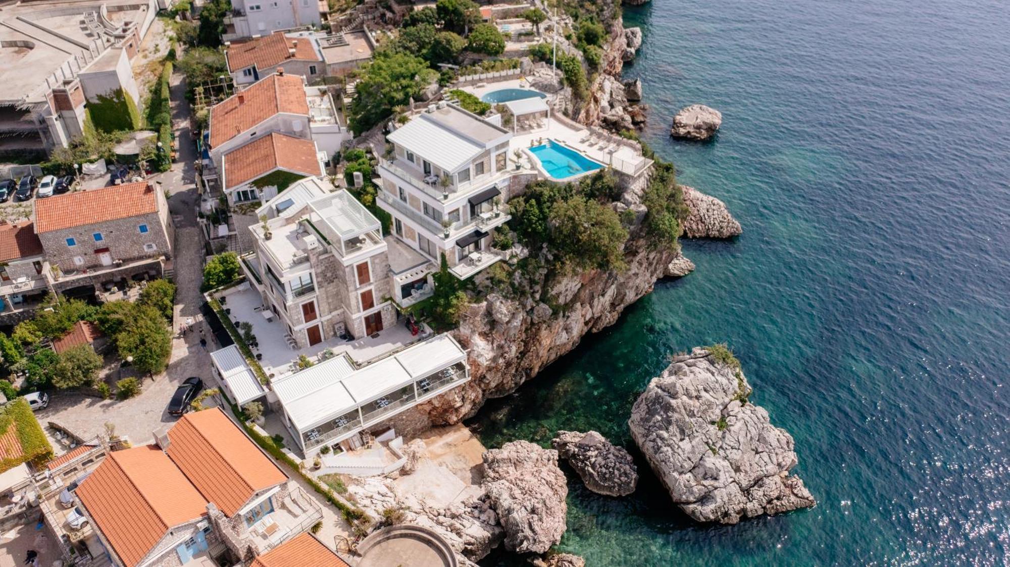 Blanche Cliff Apartments Sveti Stefan Eksteriør bilde
