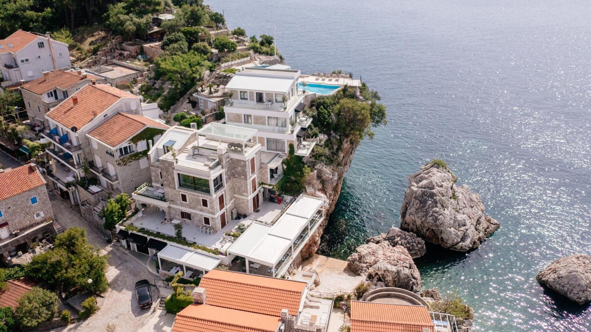 Blanche Cliff Apartments Sveti Stefan Eksteriør bilde