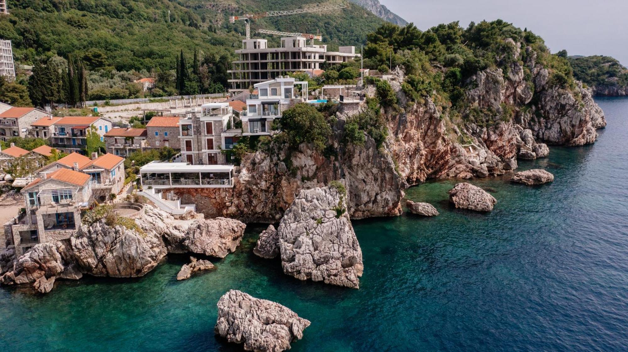 Blanche Cliff Apartments Sveti Stefan Eksteriør bilde