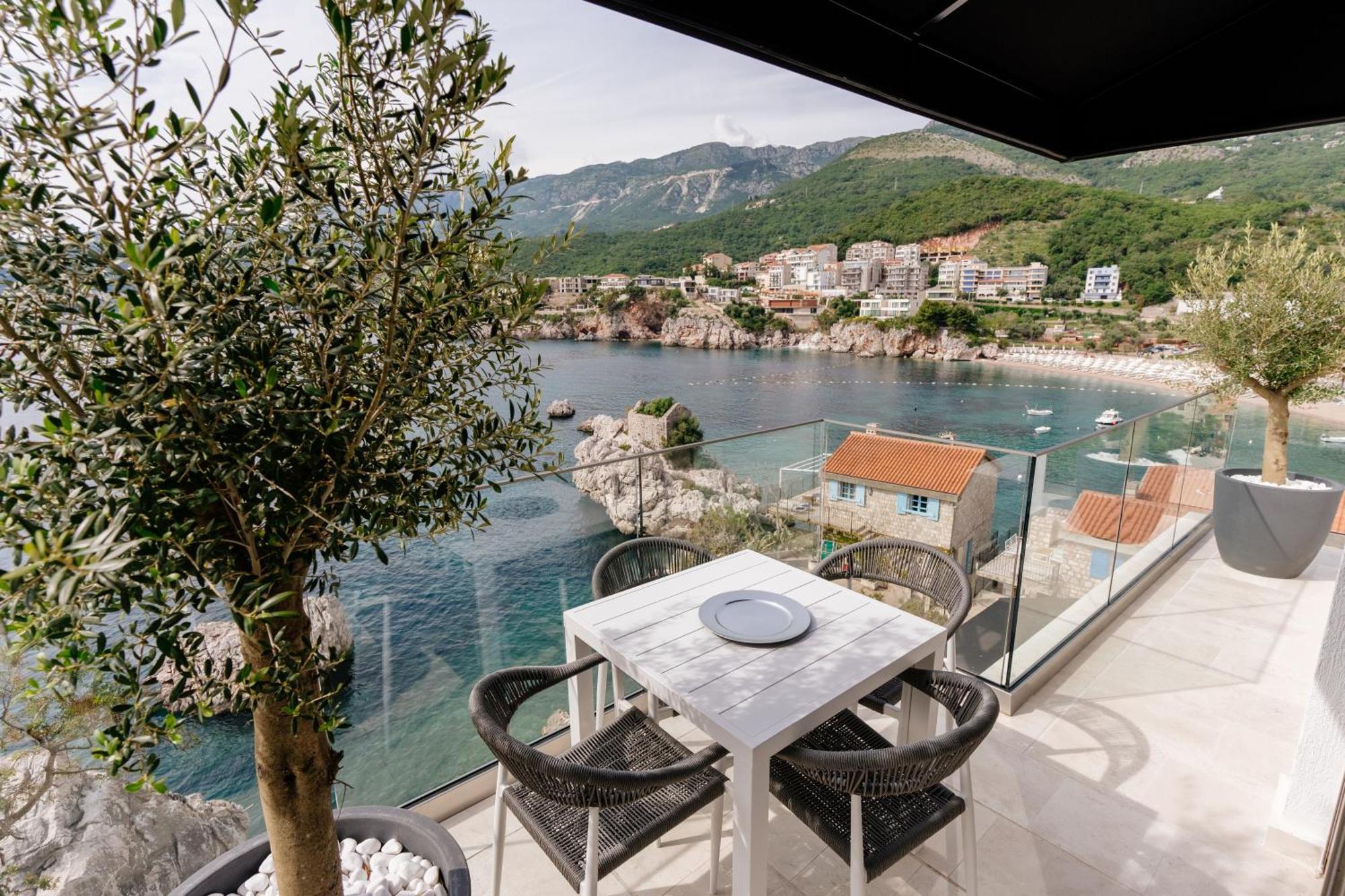 Blanche Cliff Apartments Sveti Stefan Eksteriør bilde