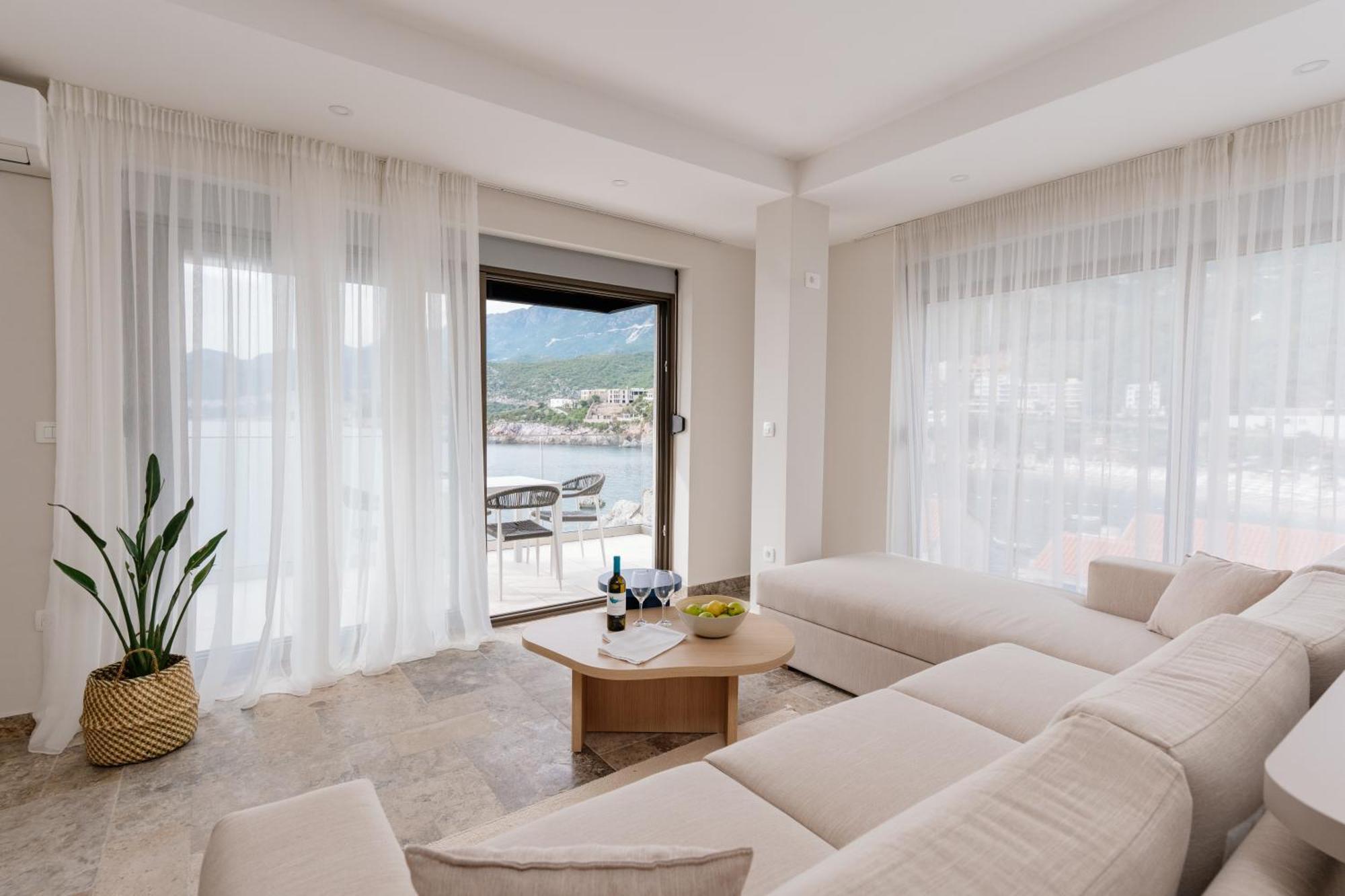 Blanche Cliff Apartments Sveti Stefan Eksteriør bilde