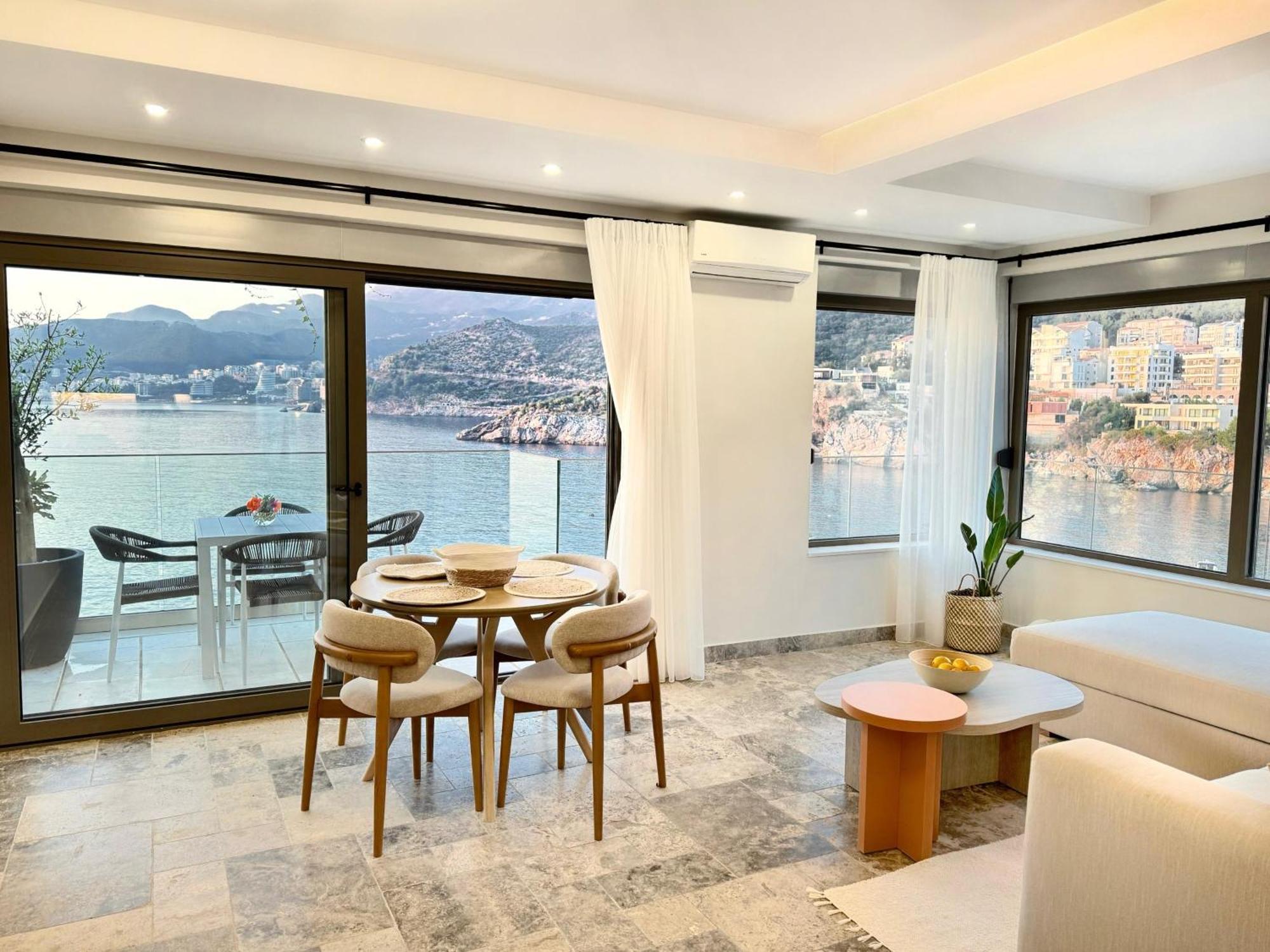 Blanche Cliff Apartments Sveti Stefan Eksteriør bilde