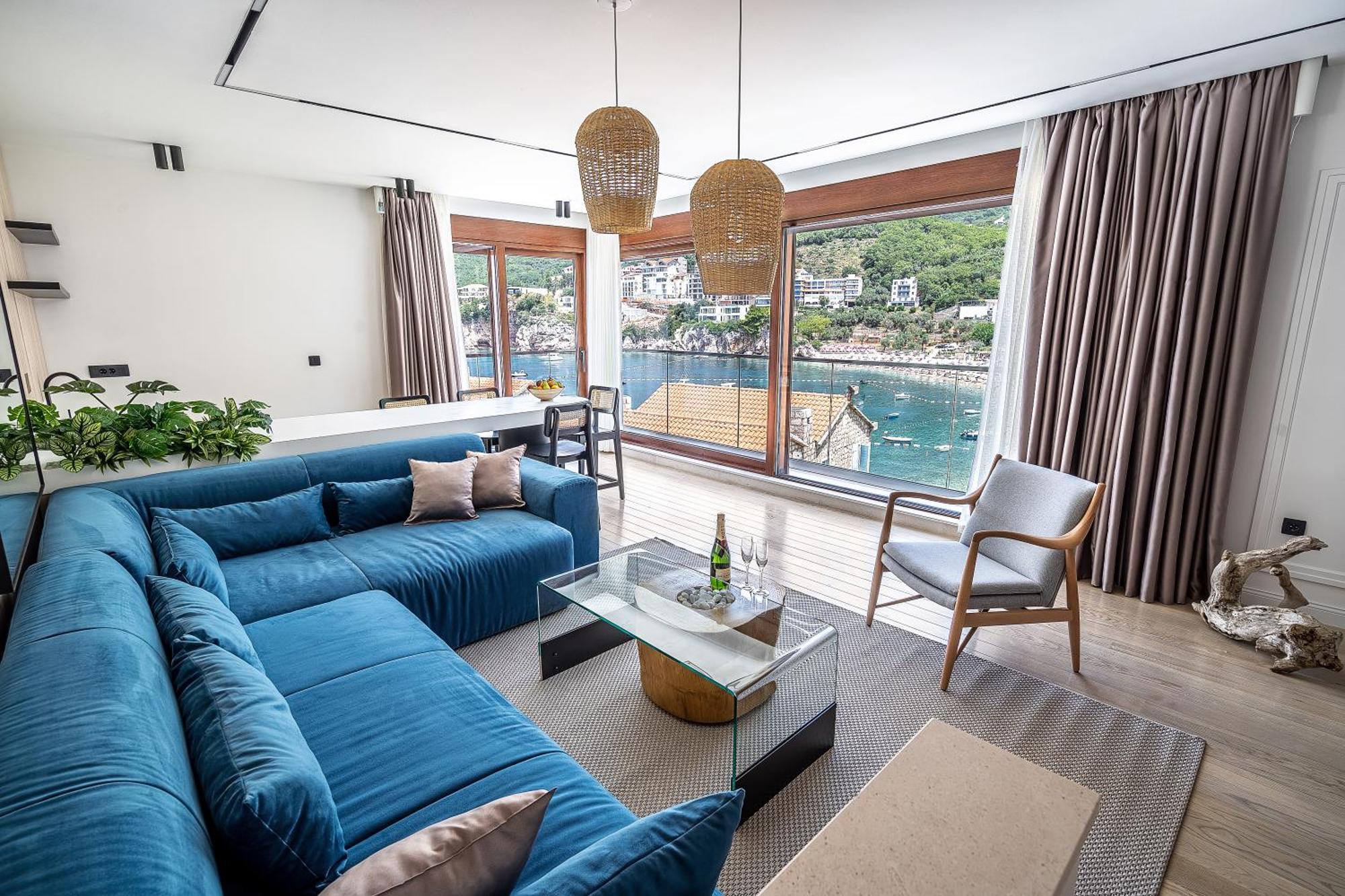 Blanche Cliff Apartments Sveti Stefan Eksteriør bilde