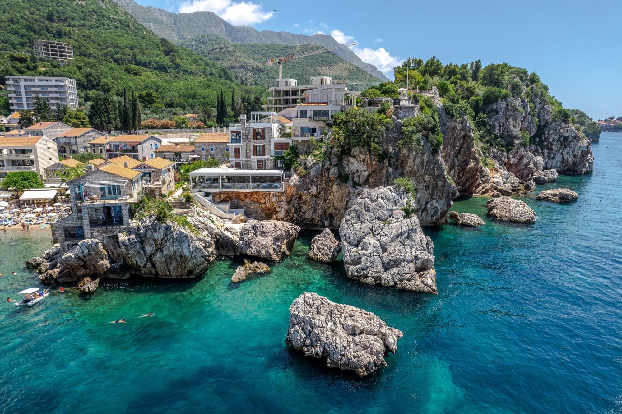 Blanche Cliff Apartments Sveti Stefan Eksteriør bilde